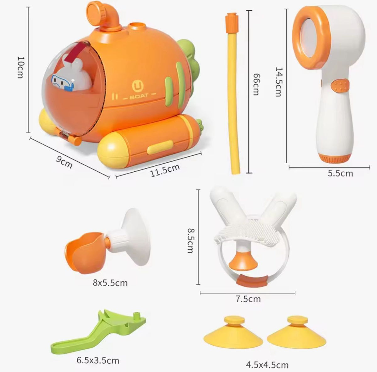 Submarino Regadera De Baño Para Bebe Juguete Ducha Tina