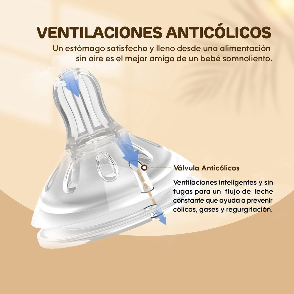 Mamadera Anticólicos con asas Aiwibi 180ml Tritan