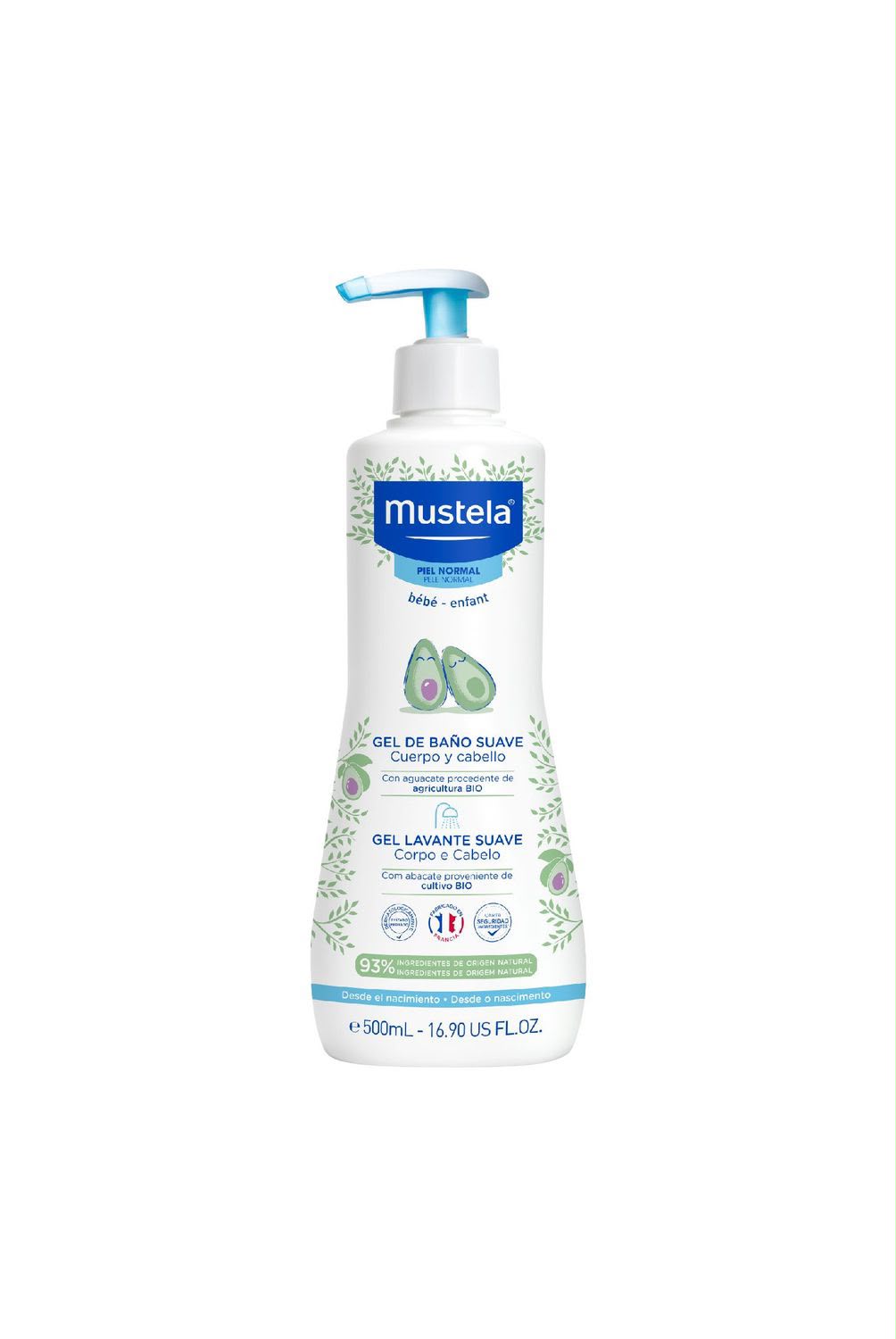 Gel limpiador todo cuerpo 500ml Mustela