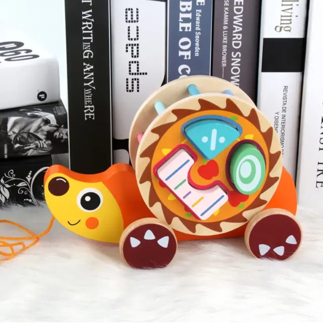 Juguete De Arrastre Y Encaje Madera Animales Bebés - Niños