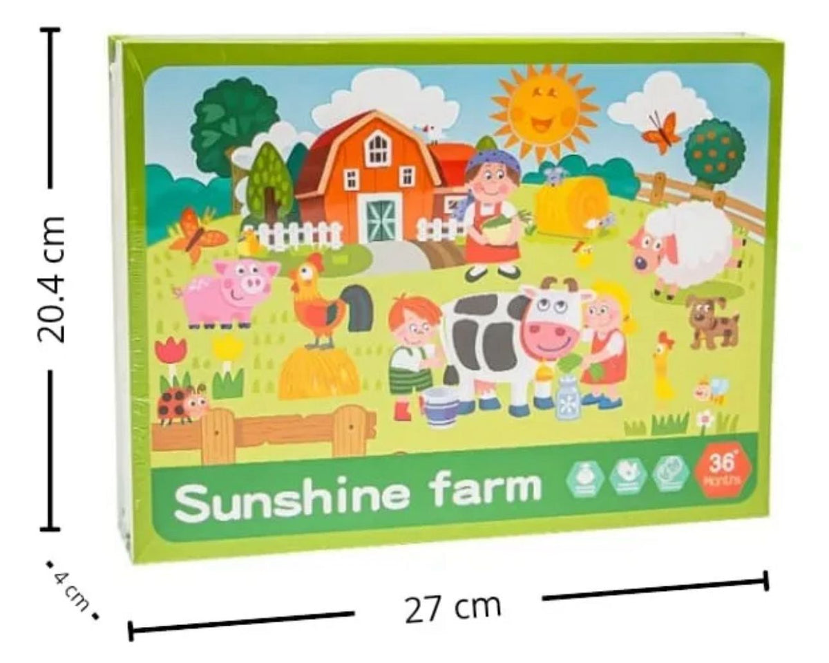 Juego Puzzle Imantado Animales De La Granja Didactico