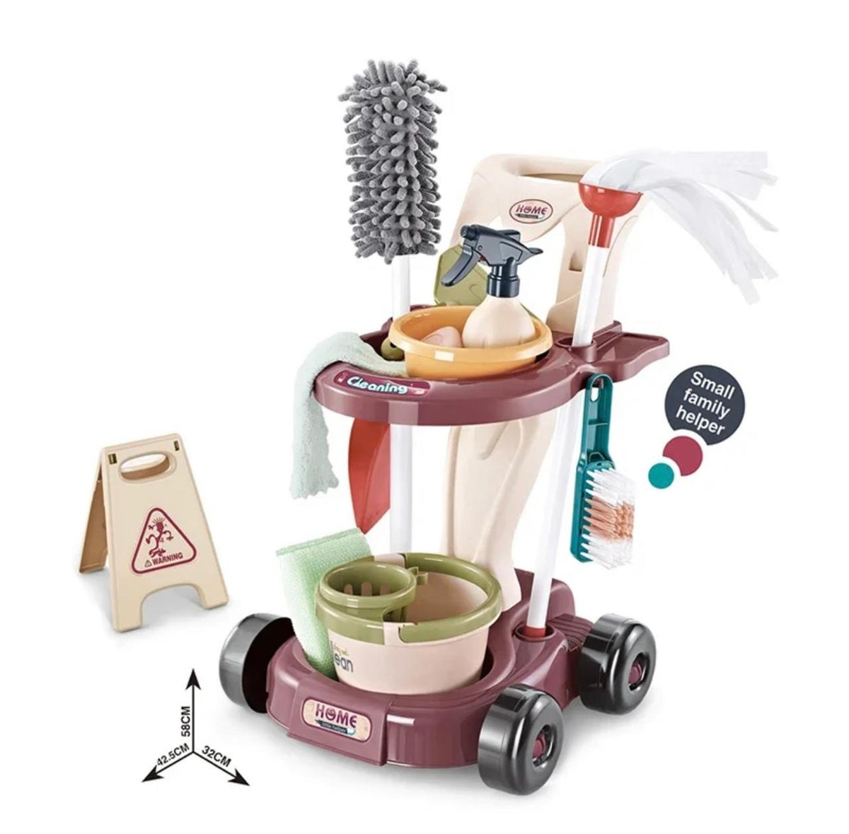 Juguete Limpieza Set De Aseo Didáctico Con Aspiradora Niños