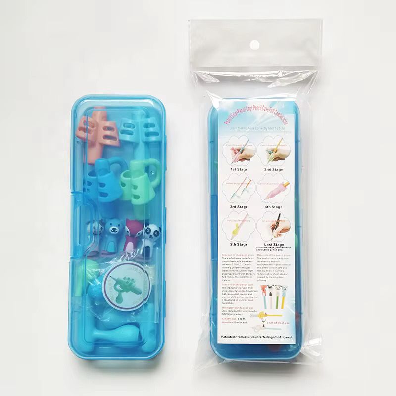 Pack Adaptador Corrector De Escritura Guía Lápiz Niños