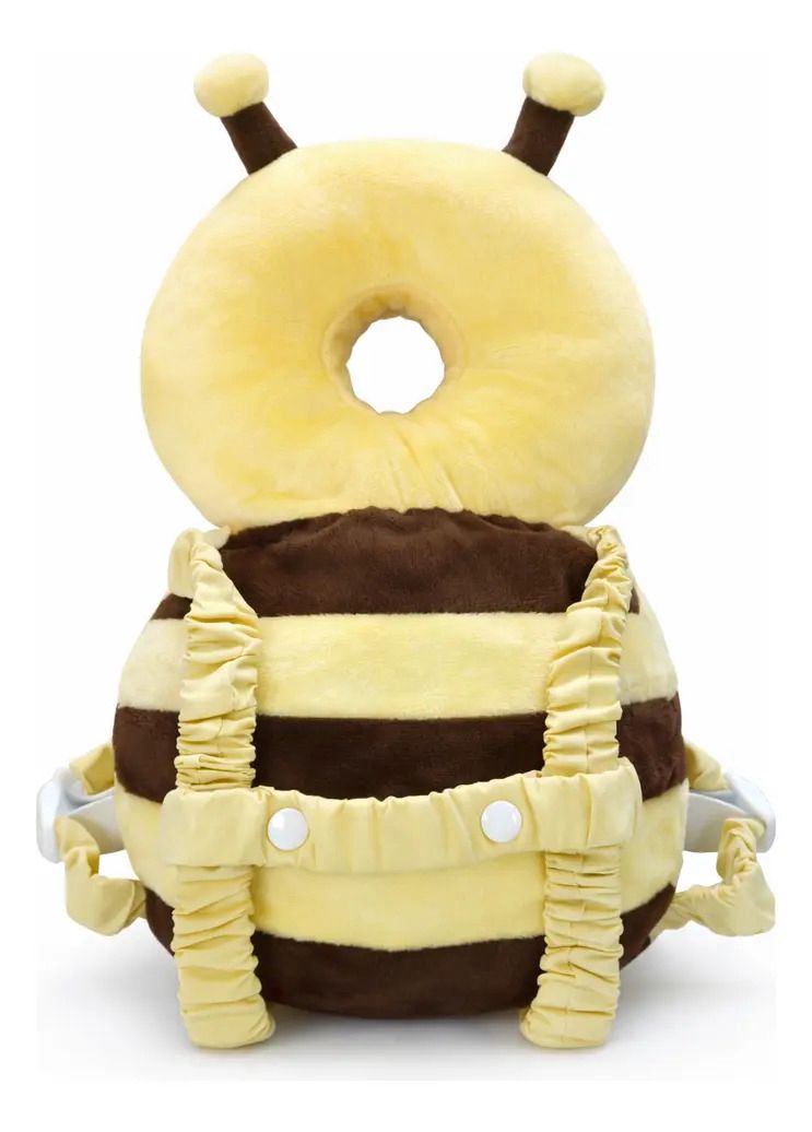 Mochila Protectora Para Cabeza Anti Golpe Amarillo Abejita