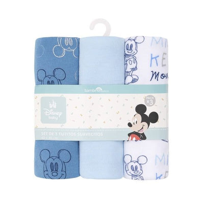 Tutos pack3 suavecitos Mickey Bambino Celeste