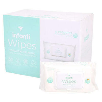 Toallitas Húmedas Water Wipes Caja 12 X 80 Uni Infanti