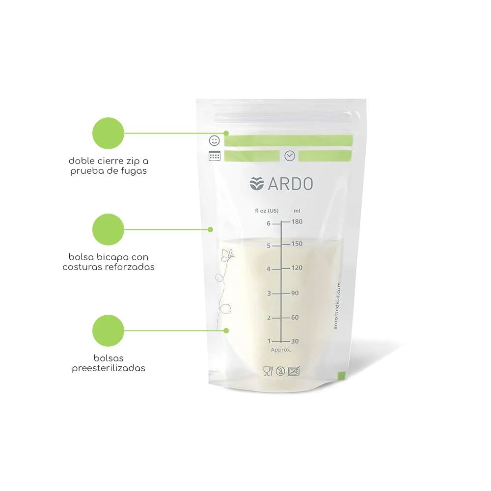Bolsa De Almacenamiento De Leche Materna Ardo 50pzs