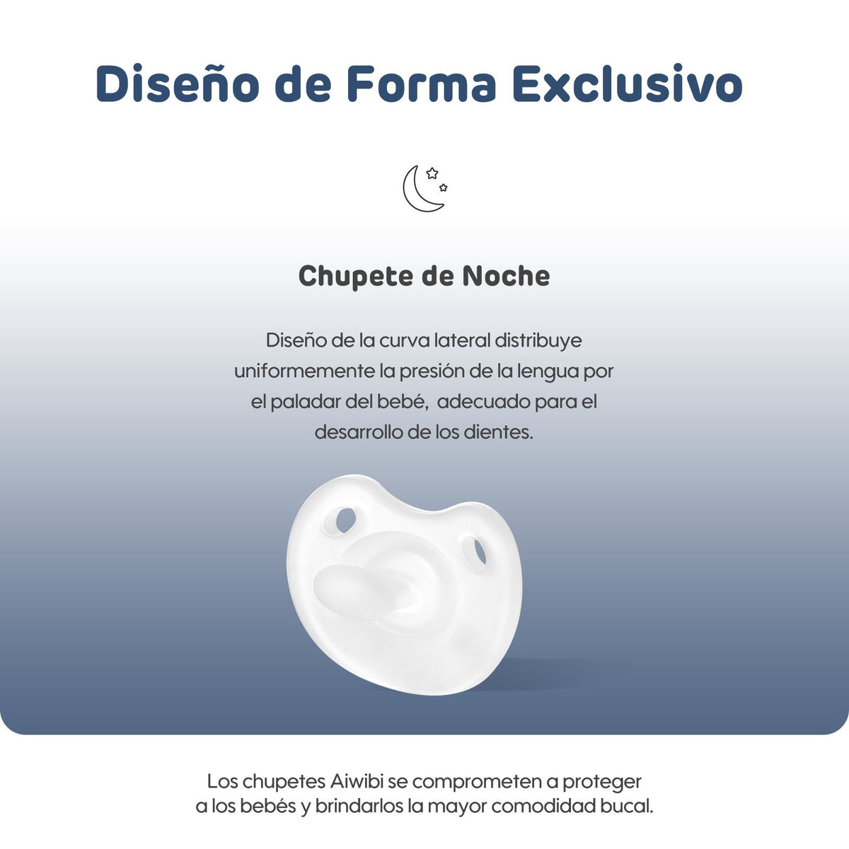 Chupete Silicona Bebé Aiwibi Noche 0+m