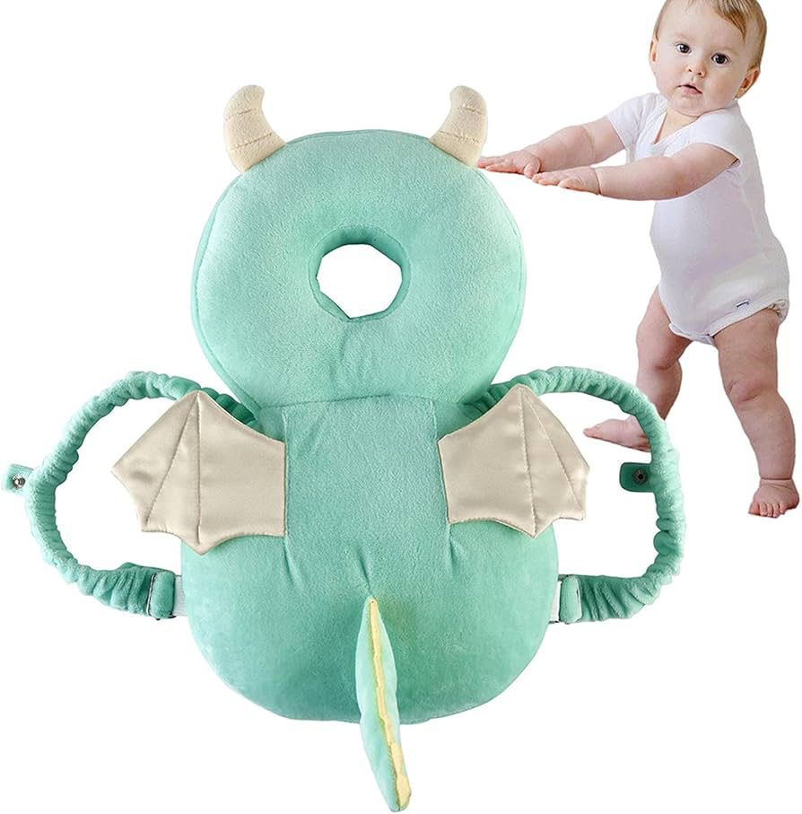 Mochila Protectora Para Cabeza Anti Golpe Celeste Dragon