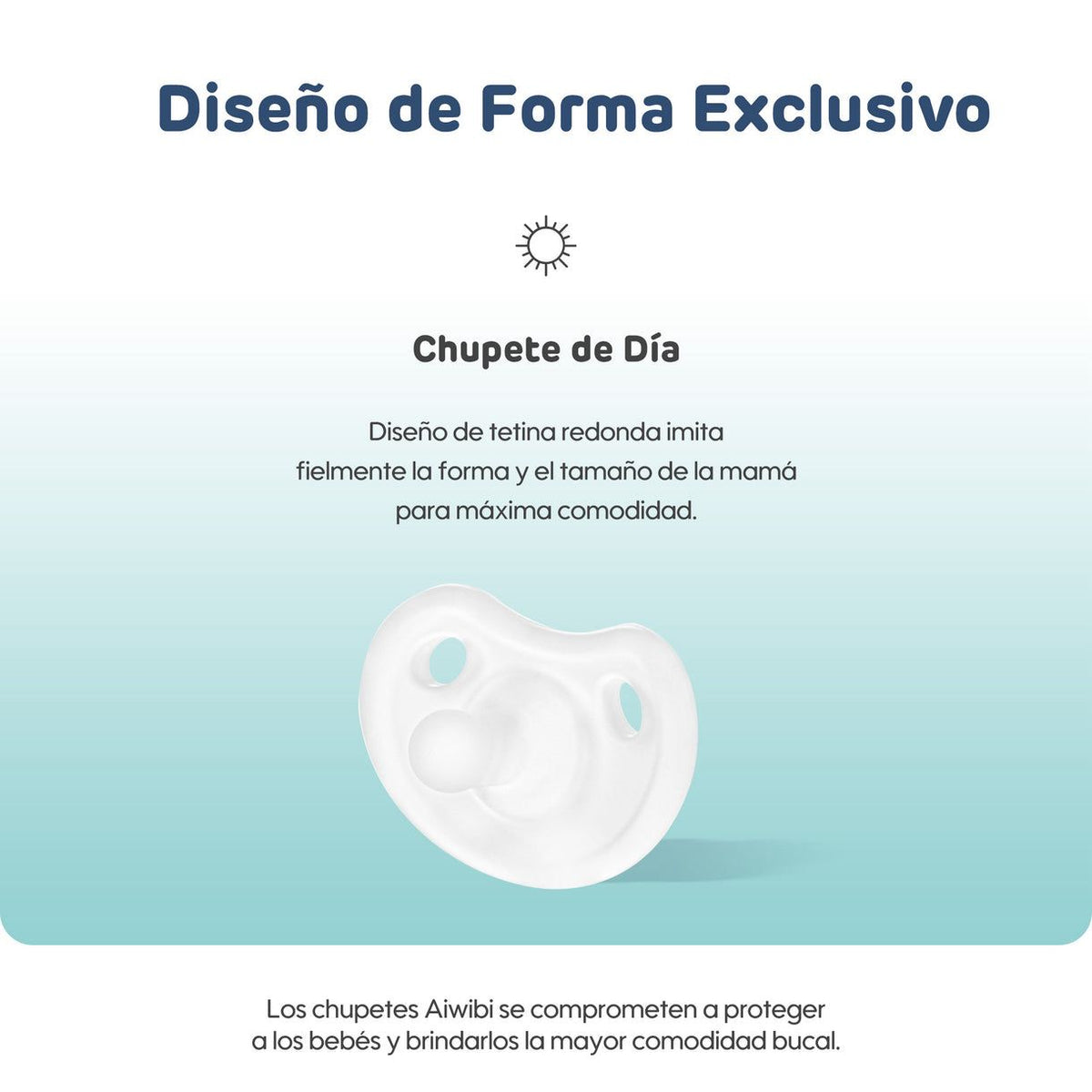 Chupete Silicona Bebé Aiwibi Día 0+m