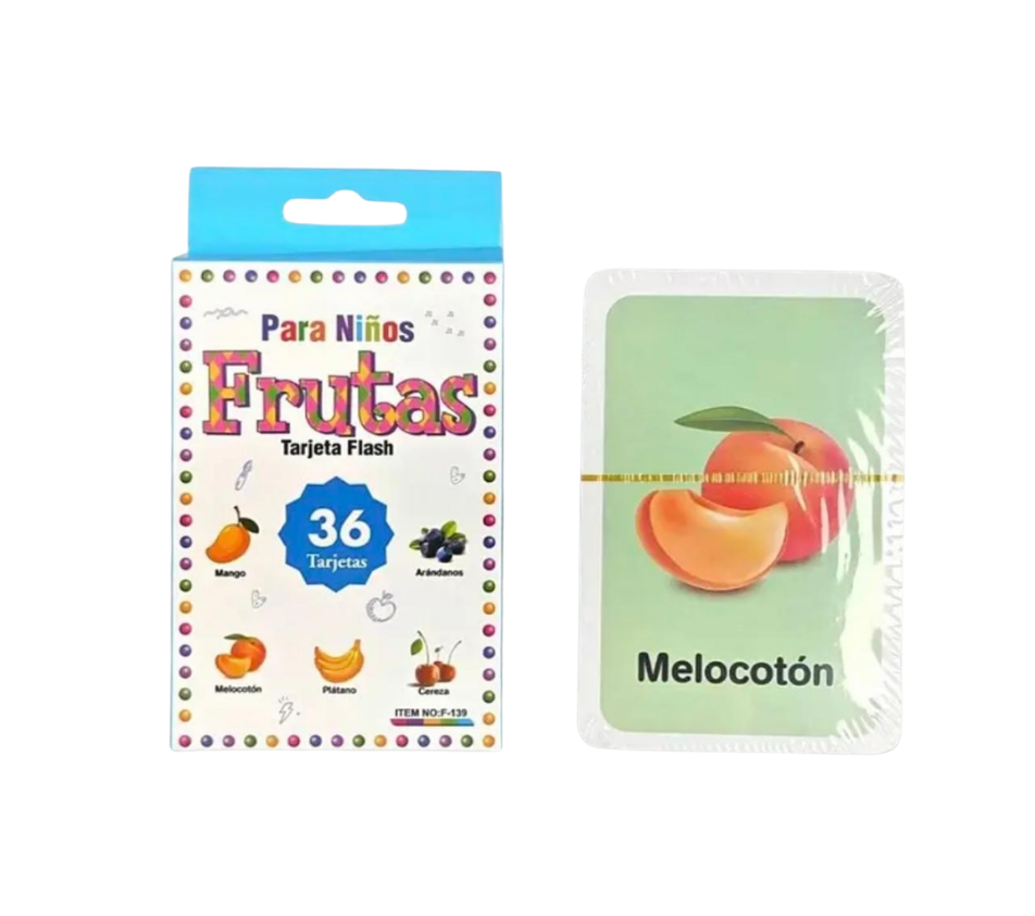 Set Tarjeta Aprendizaje Didáctico Imágenes Para Niños