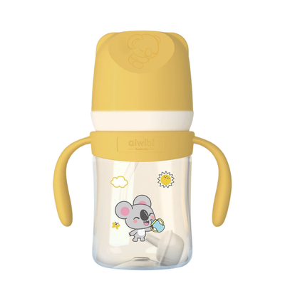 Mamadera Anticólicos con asas Aiwibi 180ml Tritan