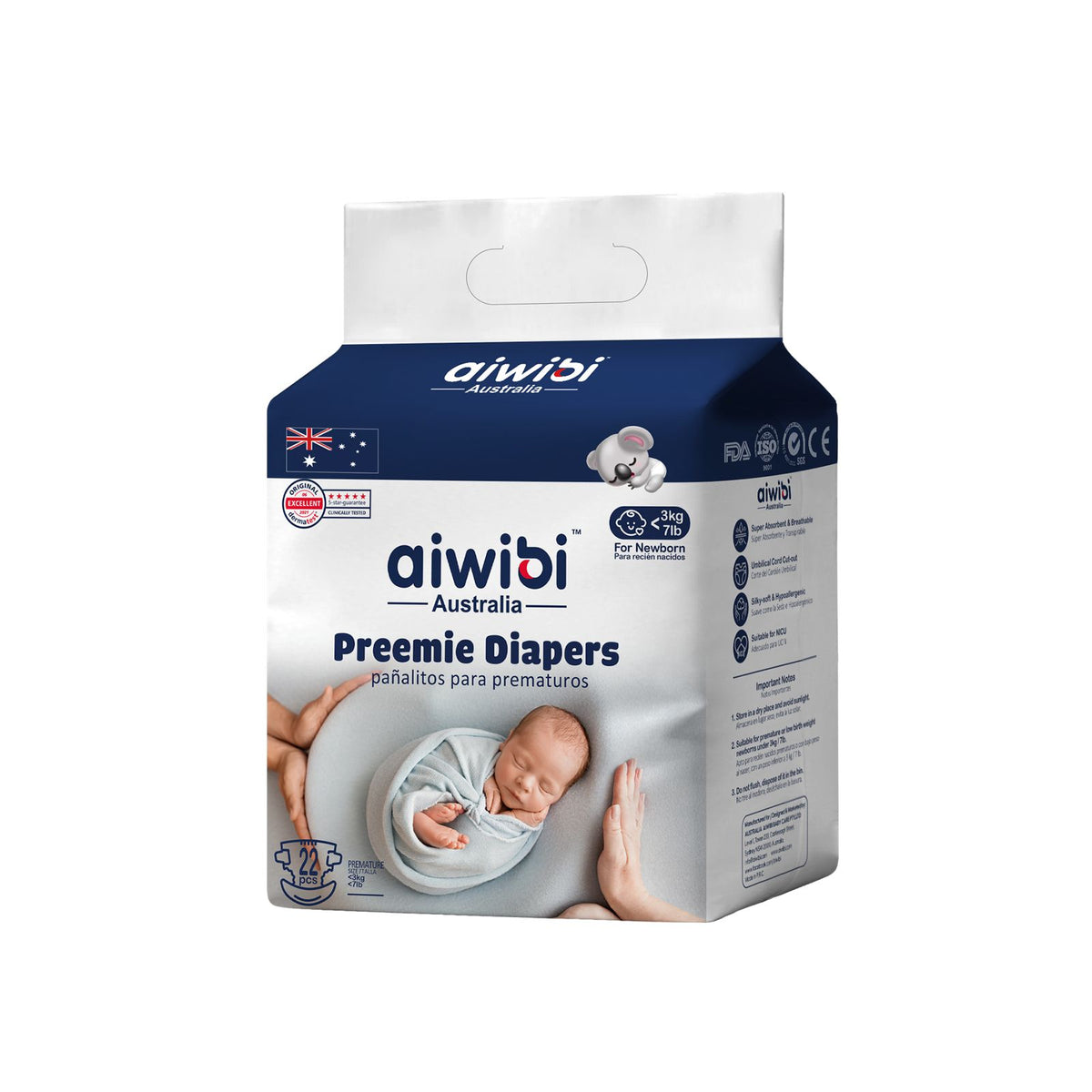 Pañales premium para Prematuros