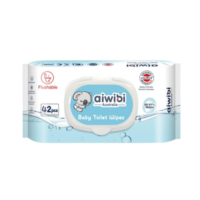 Toalla Humedas Aiwibi 99,91% Agua Tirar Wc Biodegradable